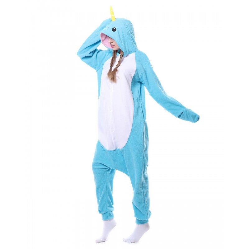 Blue Fantasy Narwhal Onesie