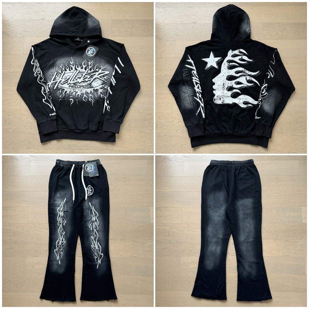 Edgy Aesthetic Hoodie and Sweatpants Set
