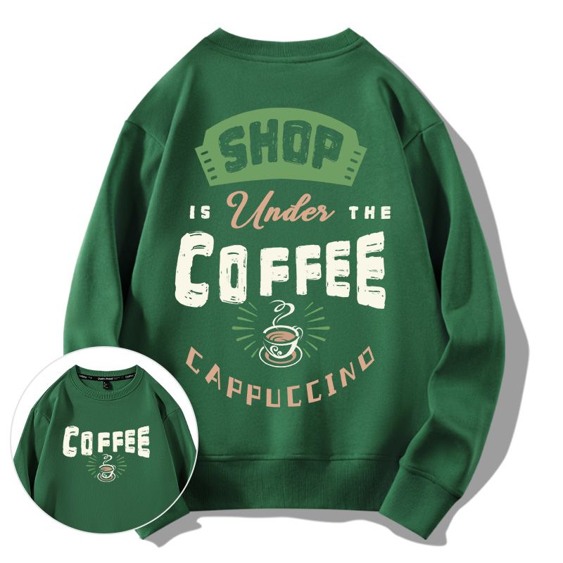 Green - Coffee Lover - Crewneck Hoodie