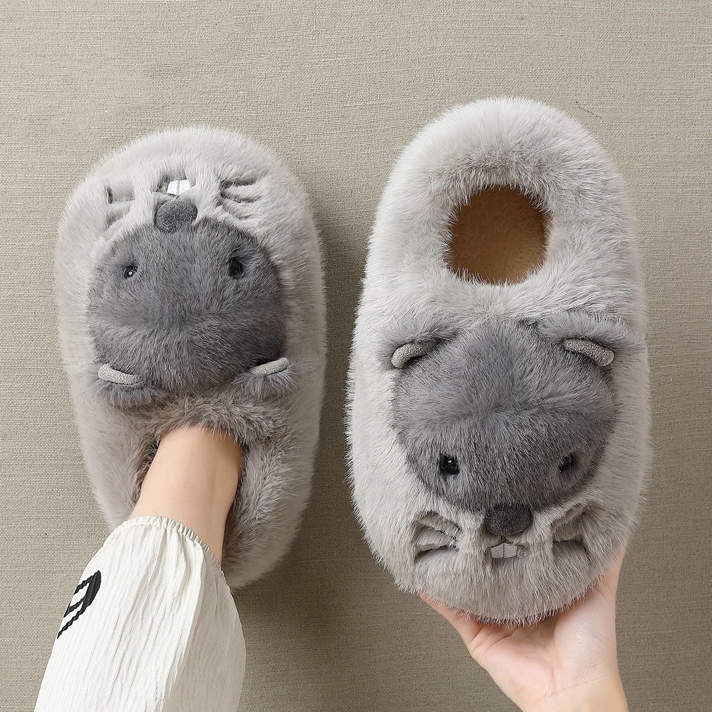 Groundhog Cute Animal House Slipper