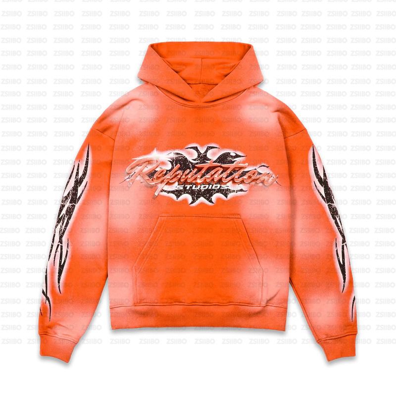 Tribal Flame Pullover Hoodie