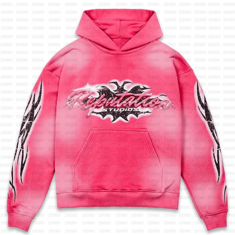 Tribal Flame Pullover Hoodie