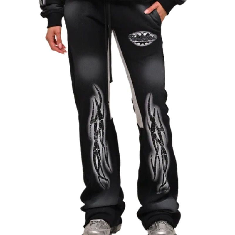 Tribal Flame Pullover Hoodie
