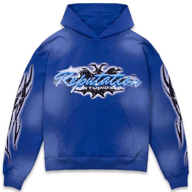 Tribal Flame Pullover Hoodie