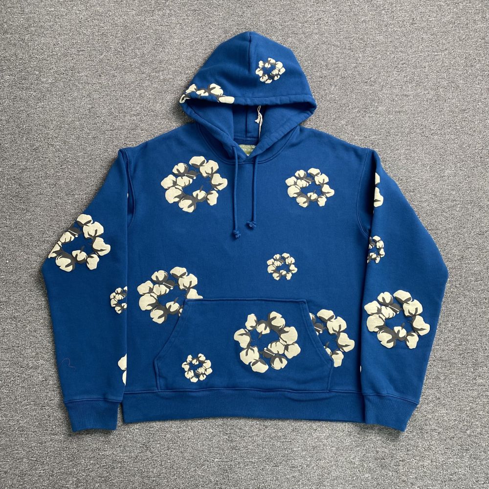 Denim Tears Hoodie, Kaktus Pflanzen Flohmarkt, Pullover Hoodie, Weißer Baumwollkranz Sweatshirt für Männer/Frauen
