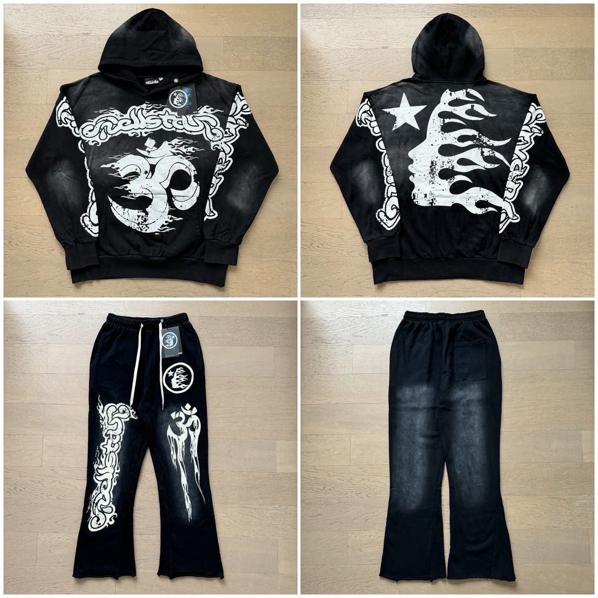 Edgy Aesthetic Hoodie and Sweatpants Set
