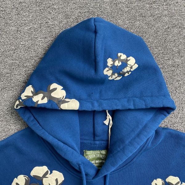 Denim Tears Hoodie, Kaktus Pflanzen Flohmarkt, Pullover Hoodie, Weißer Baumwollkranz Sweatshirt für Männer/Frauen