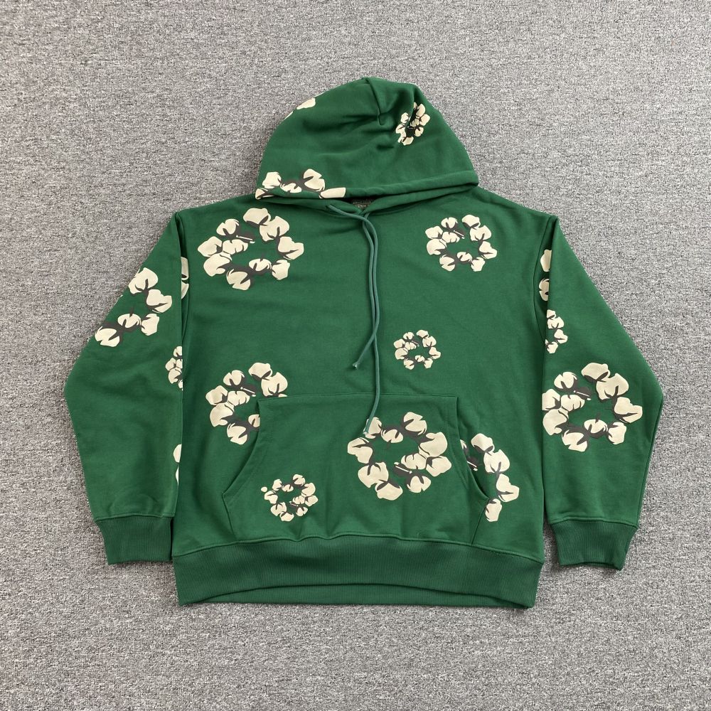 Denim Tears Hoodie, Kaktus Pflanzen Flohmarkt, Pullover Hoodie, Weißer Baumwollkranz Sweatshirt für Männer/Frauen