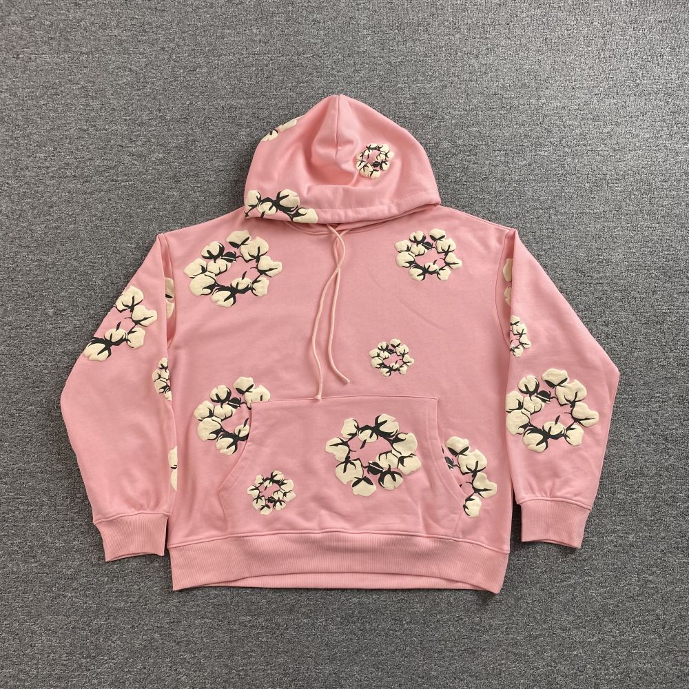 Denim Tears Hoodie, Kaktus Pflanzen Flohmarkt, Pullover Hoodie, Weißer Baumwollkranz Sweatshirt für Männer/Frauen