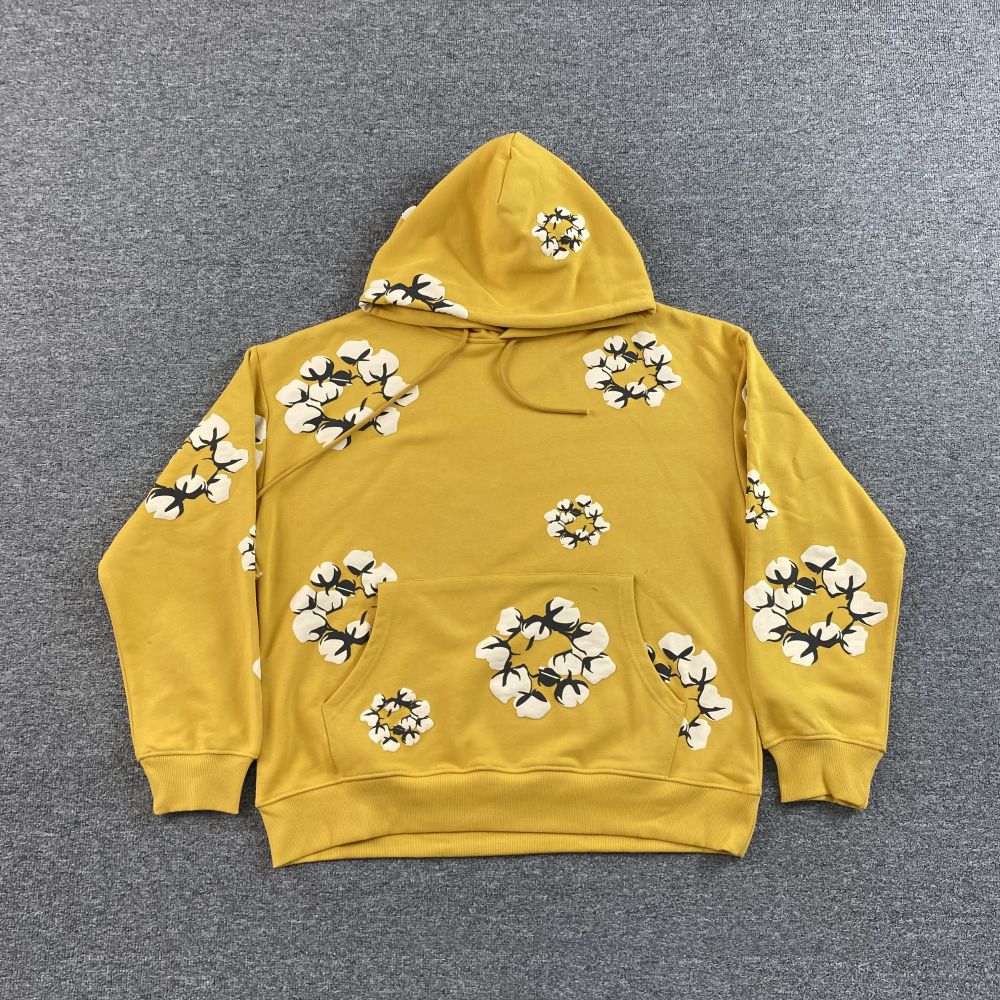 Denim Tears Hoodie, Kaktus Pflanzen Flohmarkt, Pullover Hoodie, Weißer Baumwollkranz Sweatshirt für Männer/Frauen