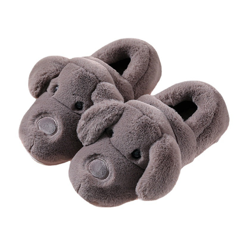 Coffee - Cute Ears Puppy Fluffy House Slipper