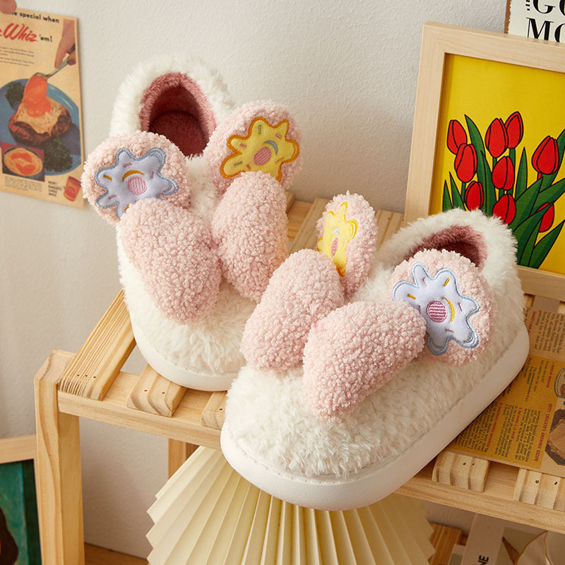 Fluffy cosy Christmas rudolf slippers  Slippers, Animal slippers, House  slippers