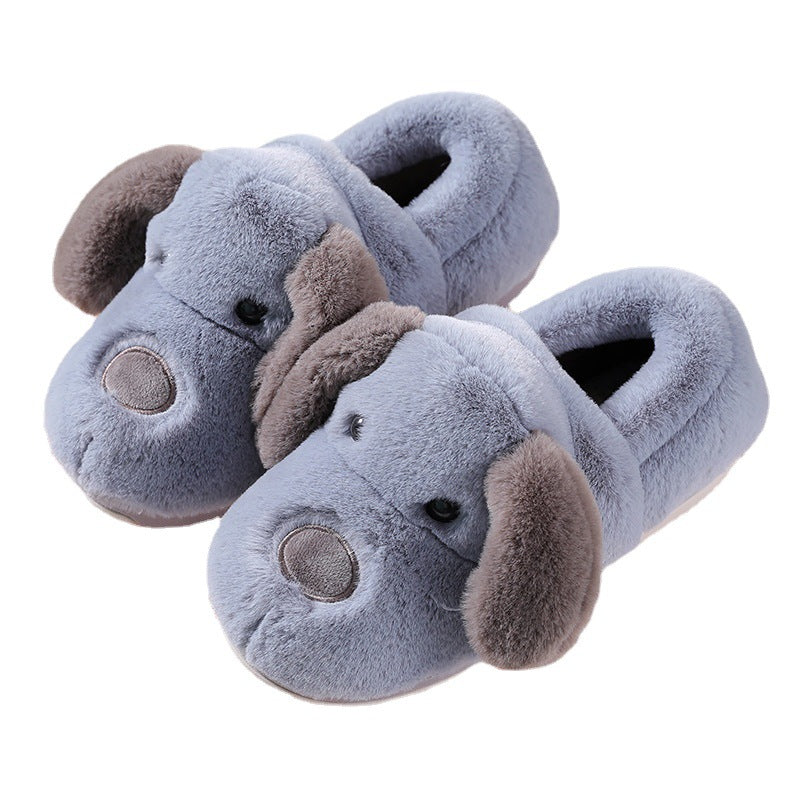 Blue - Cute Ears Puppy Fluffy House Slipper
