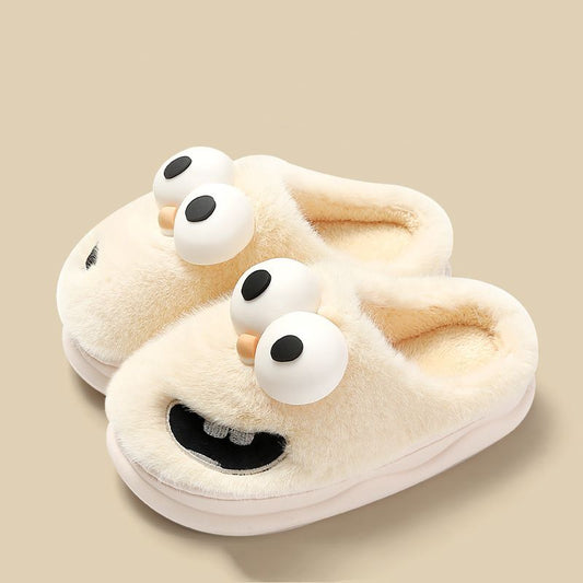 Cartoon Dog Big Eyes Silly Slippers