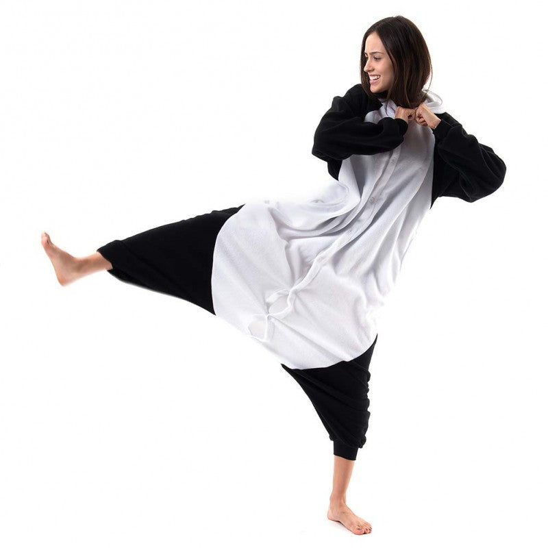 Black White Animal Panda Onesie