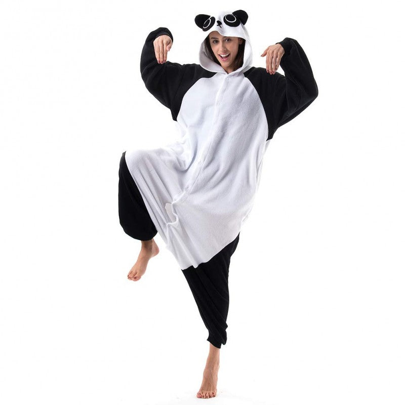 Black White Animal Panda Onesie