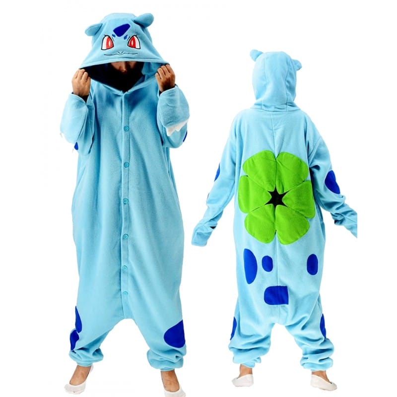 Bulbasaur Pokemon Onesie Species Costume Jumpsuit Pajama