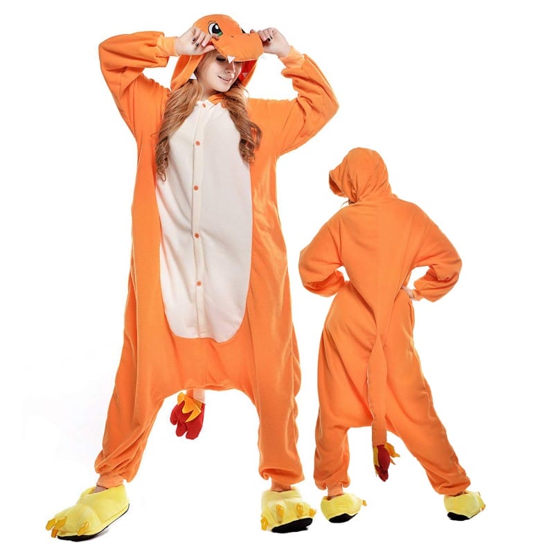 Charmander Pokemon Onesie Species Costume Jumpsuit Pajama