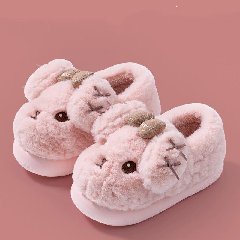 Dog with Bow Tie Thick Sole House Slipper