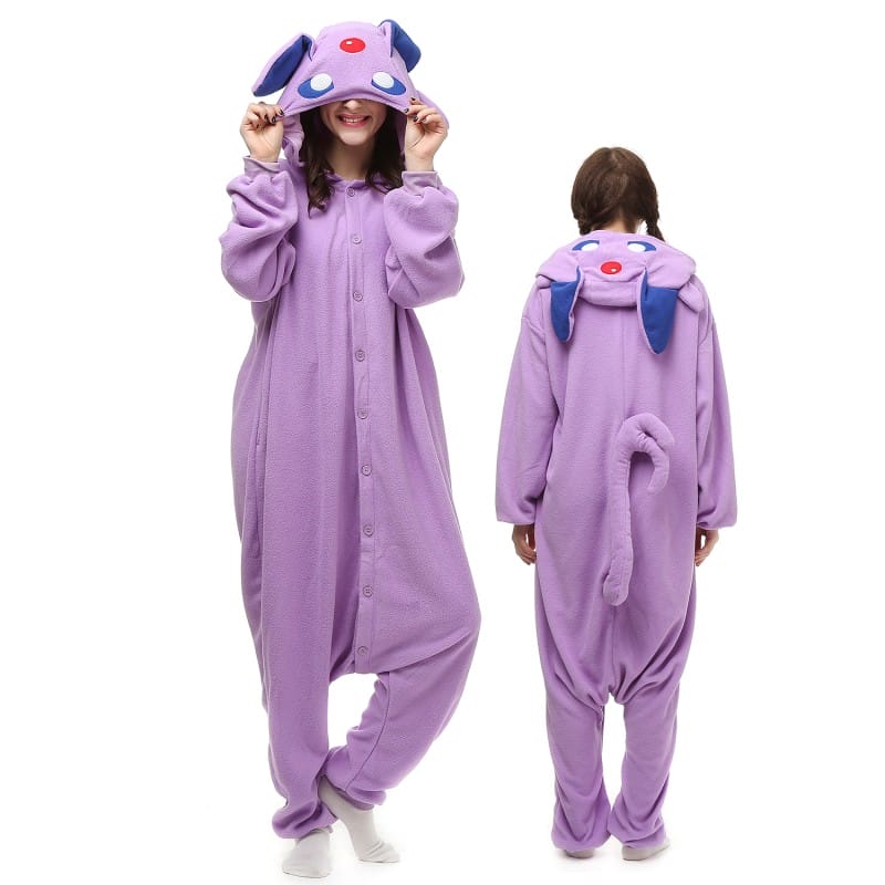 Espeon Pokemon Onesie Species Costume Jumpsuit Pajama