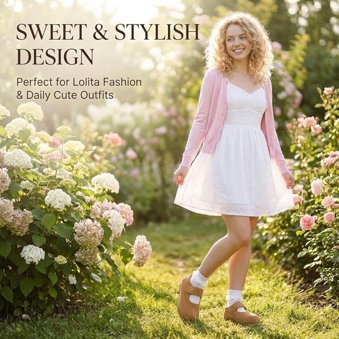 Cloud Walk Fur Lined Round Toe Slip On Suede Slipper