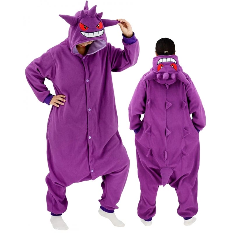 Gengar Pokemon Onesie Species Costume Jumpsuit Pajama