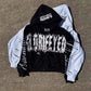 Gothic Glorified Quote Zip Up Hoodie