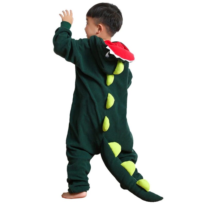 Green Yellow Dinosaur Onesie Kids