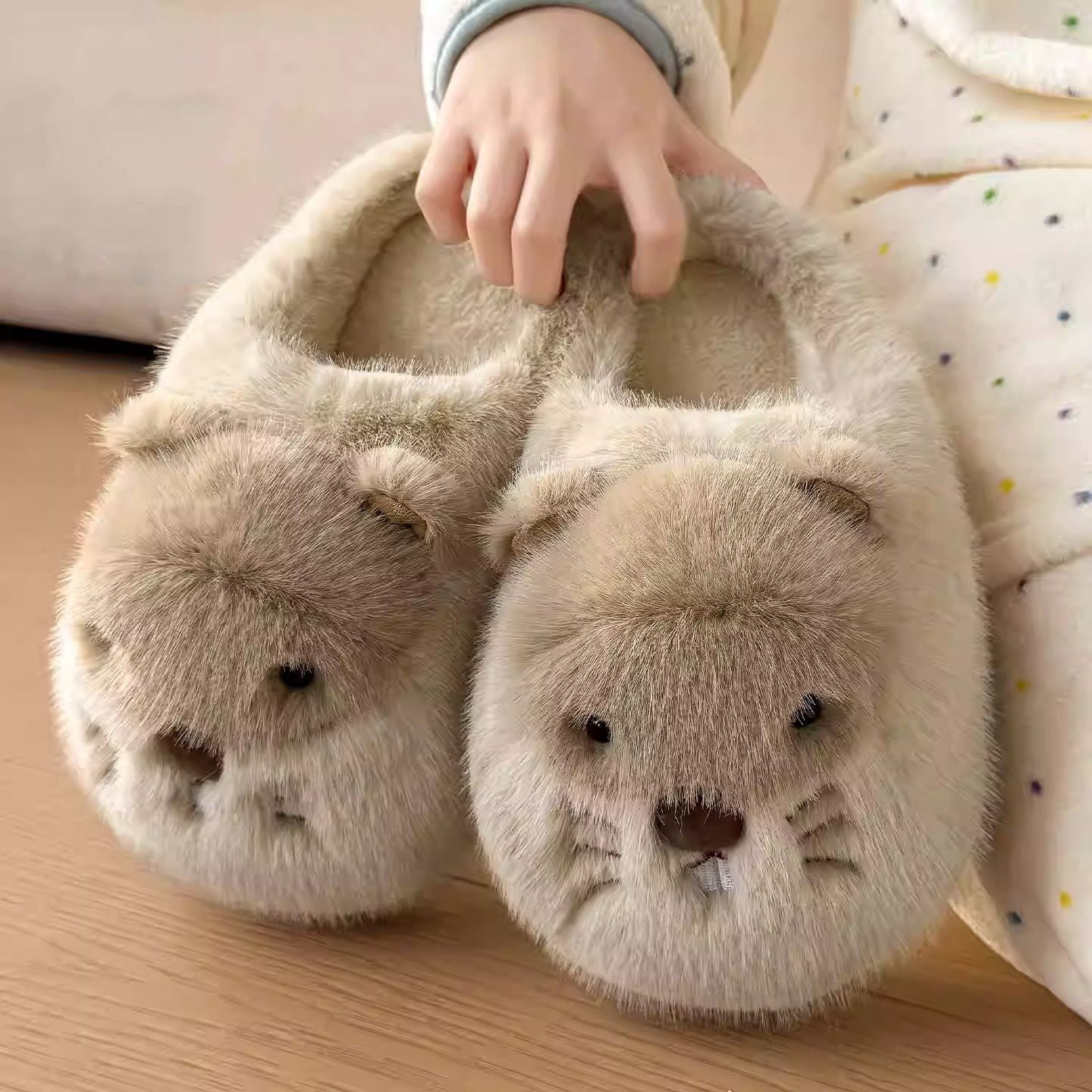 Groundhog Cute Animal House Slipper