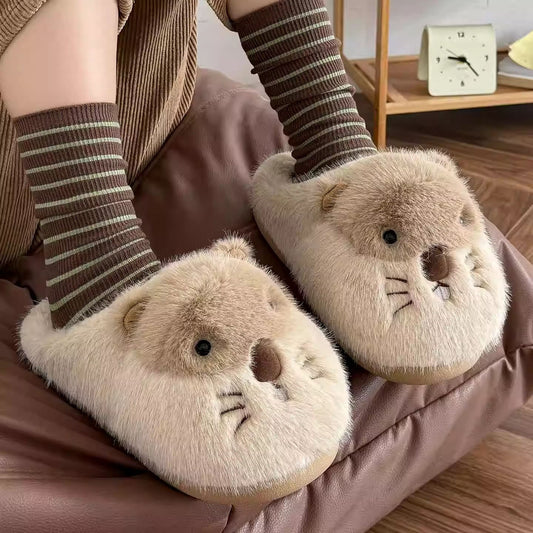 Groundhog Cute Animal House Slipper