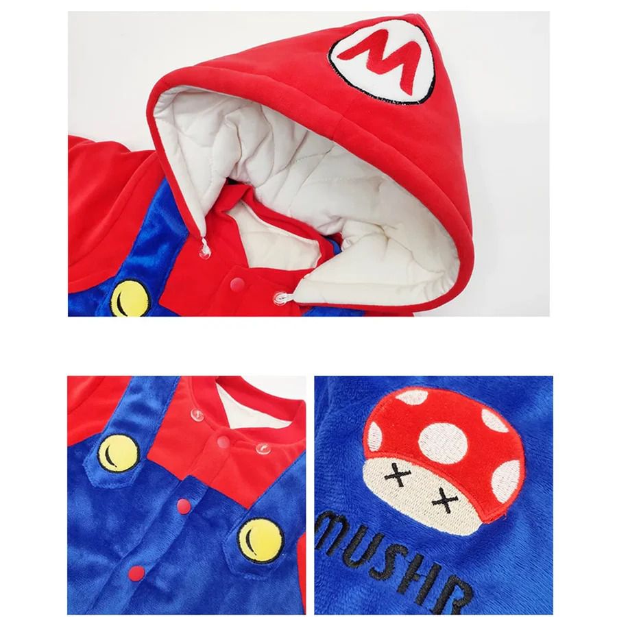 Italian Plumber Game Baby Costume Onesie Romper