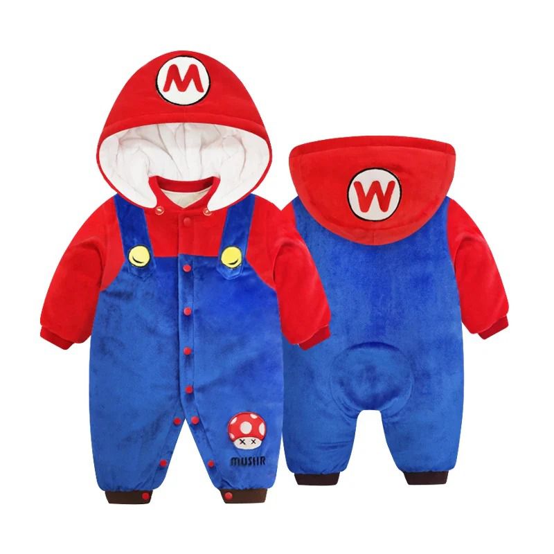 Italian Plumber Game Baby Costume Onesie Romper