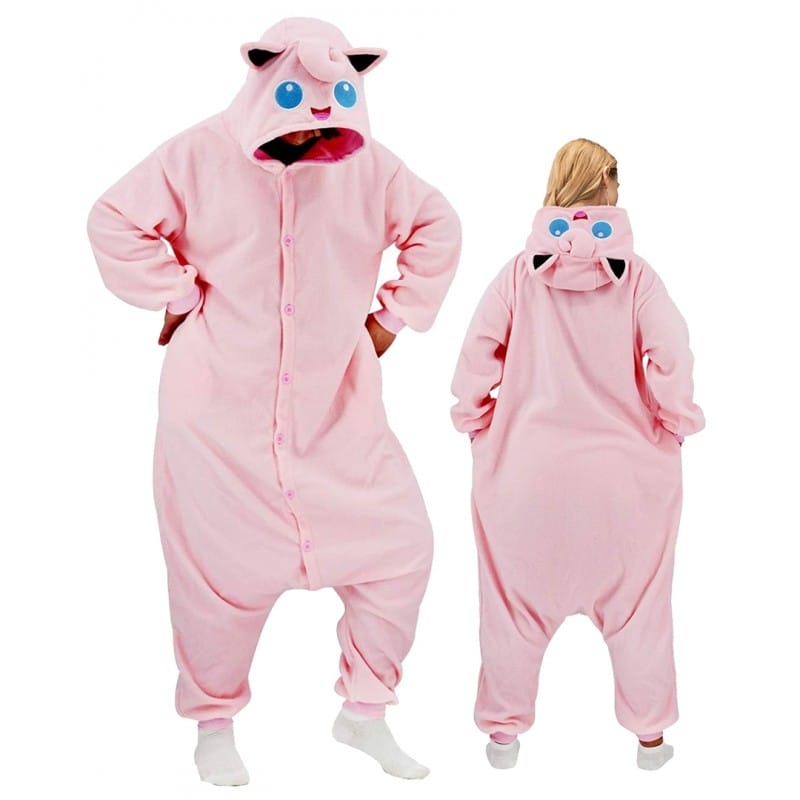 Jigglypuff Pokemon Onesie Species Costume Jumpsuit Pajama