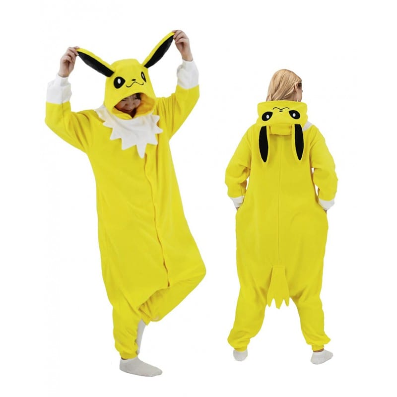 Jolteon Pokemon Onesie Species Costume Jumpsuit Pajama