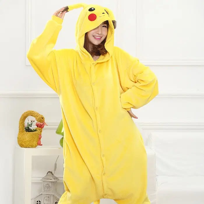 Pikachu Pokemon Onesie Species Costume Jumpsuit Pajama