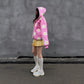 Pink Seamless Daisy Baggy Hoodie