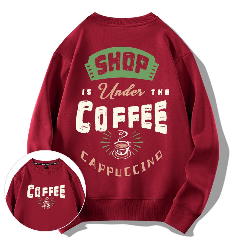 Red - Coffee Lover  - Crewneck Hoodie