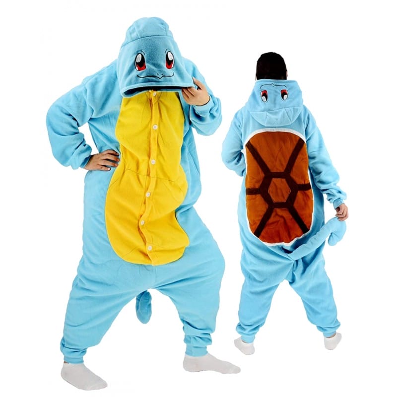 Squirtle Pokemon Onesie Species Costume Jumpsuit Pajama