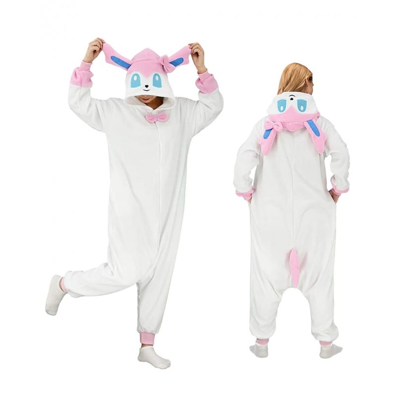 Sylveon Pokemon Onesie Species Costume Jumpsuit Pajama