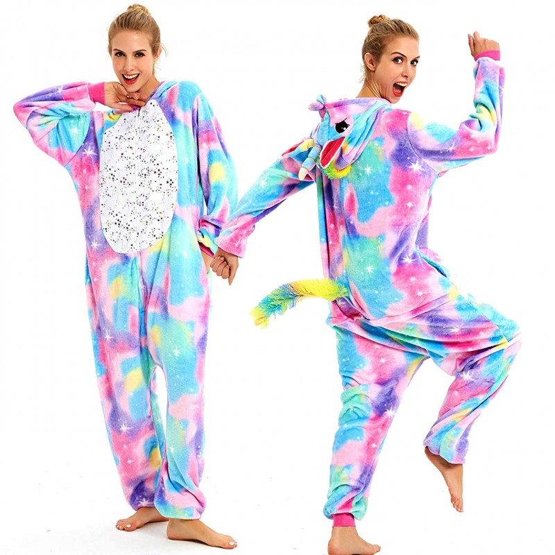 Teal Blue - Tie Dye Galaxy Unicorn Onesie