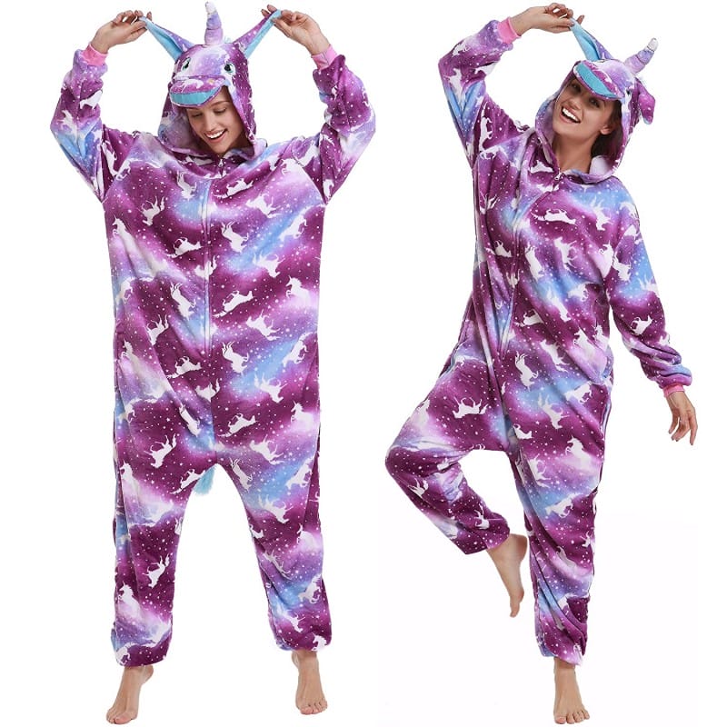 Purple Galaxy - Tie Dye Galaxy Unicorn Onesie