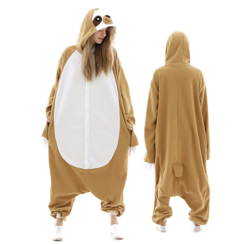 Yellow Animal Sloth Onesie