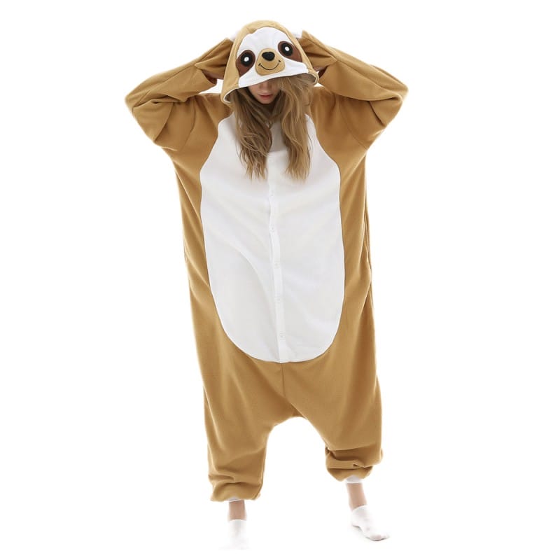 Yellow Animal Sloth Onesie