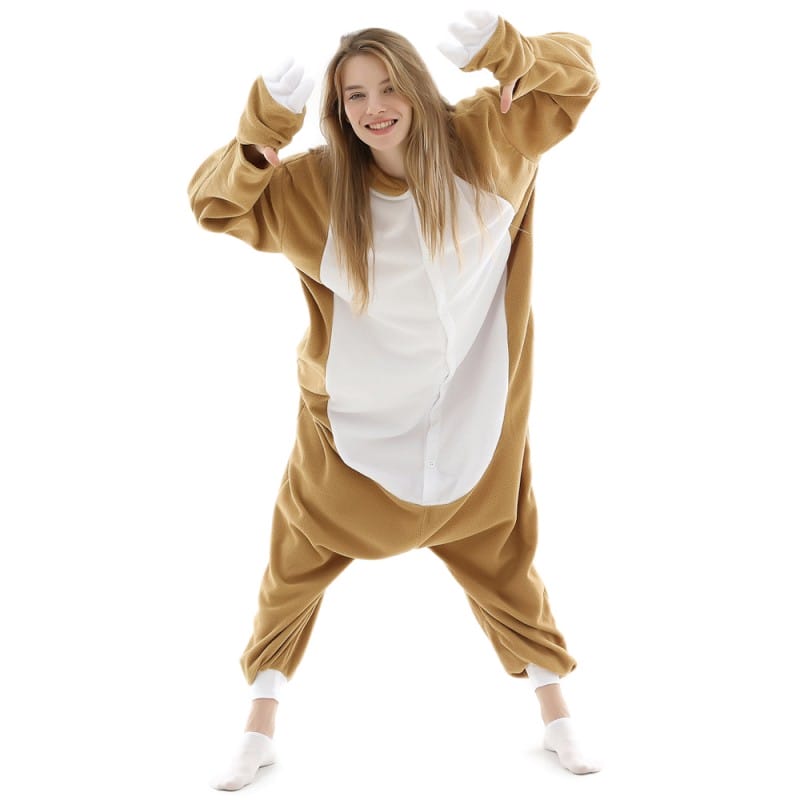 Yellow Animal Sloth Onesie