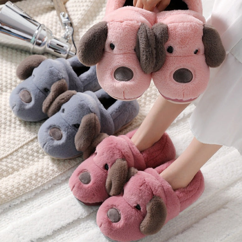 Girls best sale puppy slippers