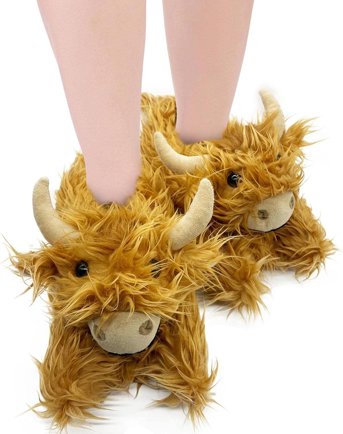 Fuzzy Cow House Slipper