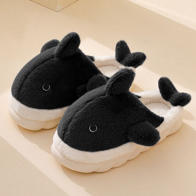 Cute Shark Fluffy House Slippers