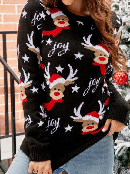 Reindeer Ugly Christmas Crewneck Sweater