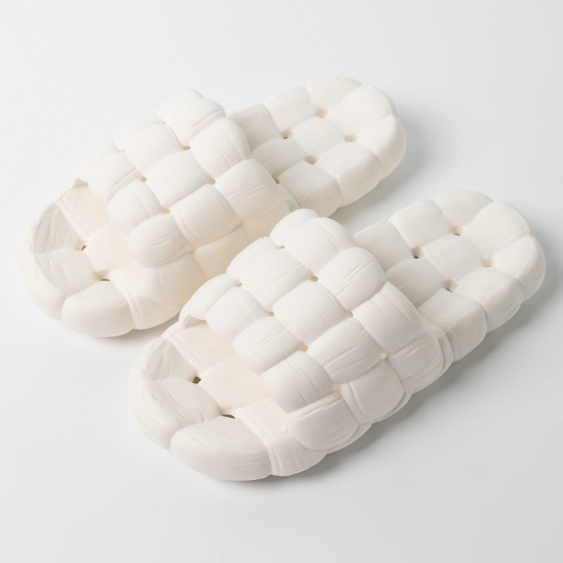 White - Minimalist Bubble Slides Slippers