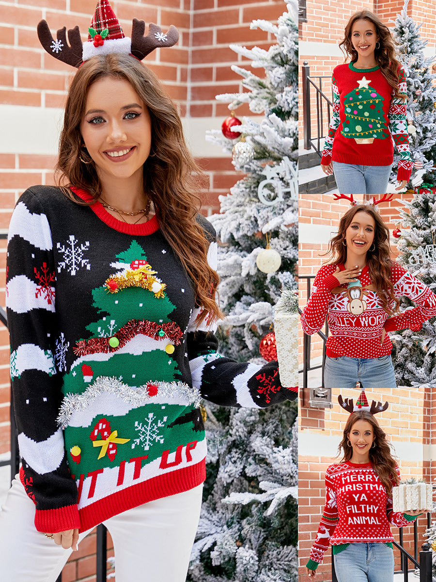 Christmas Tree Ugly Crewneck Sweater